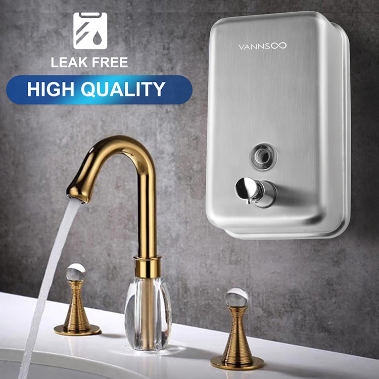 Wall Mount Soap Dispenser Brushed Nickel