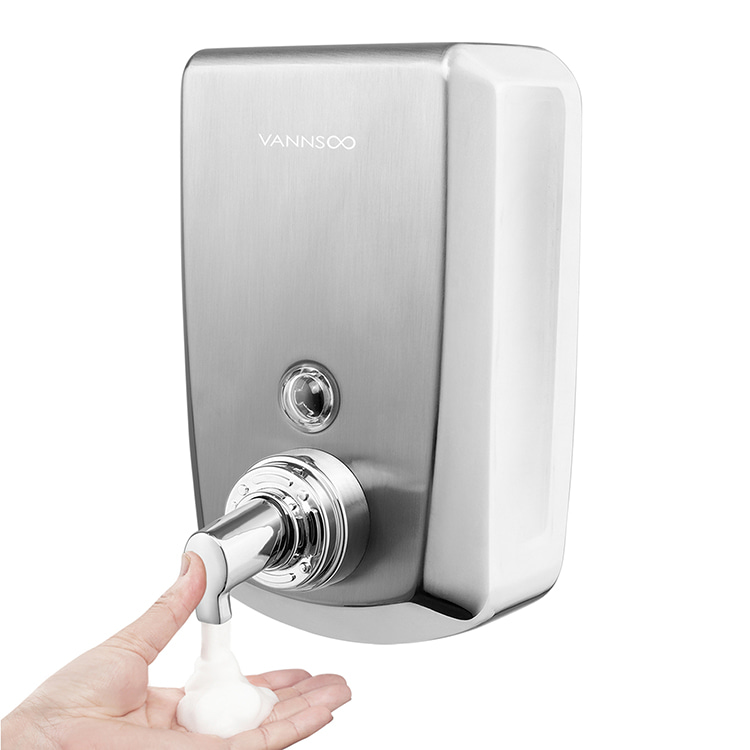 Wall Mounted Push-button Activated Foam Soap Dispensers