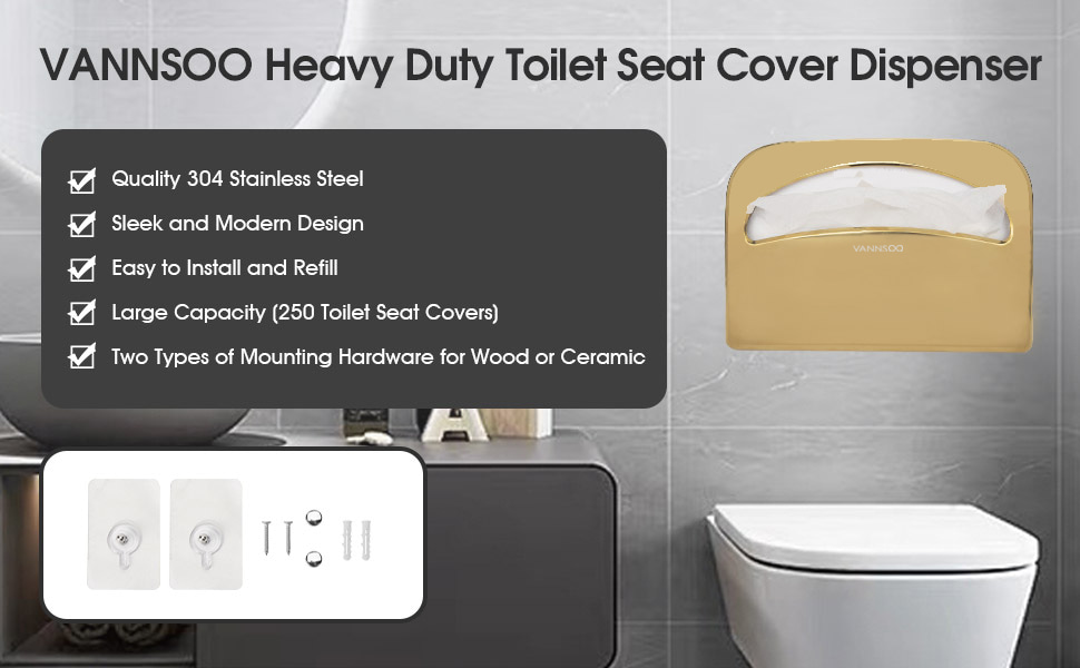 Gold Toilet Seat Cover Dispensers