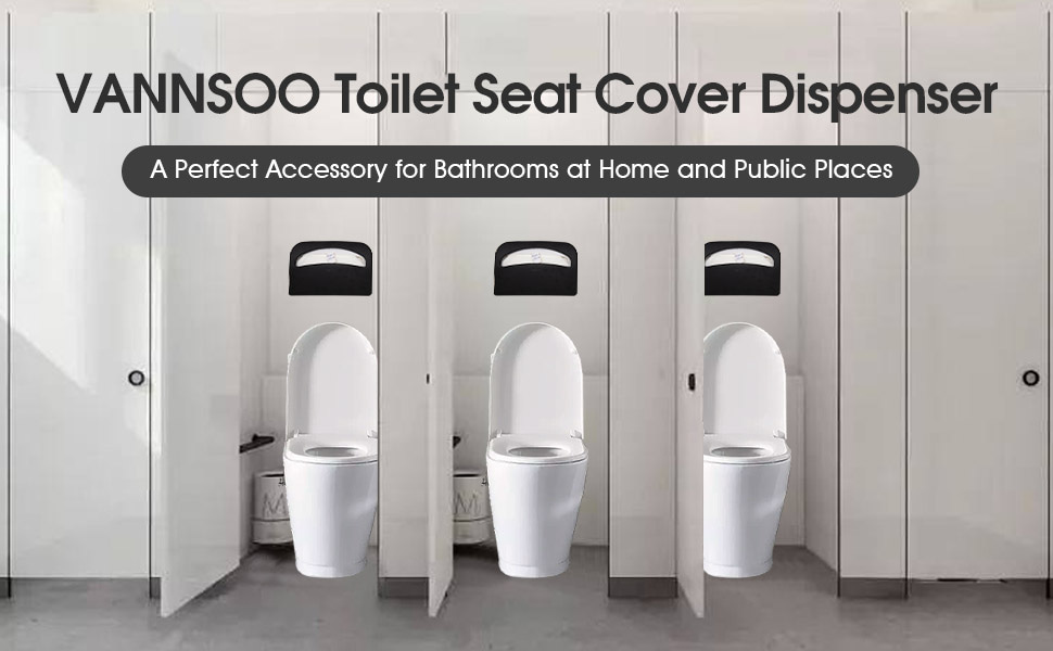 Wall Mount Seat Cover Holder Wall Mount Toilet Seat Cover Dispenser - Commercial Restroom Essential Bathroom Hygiene Products