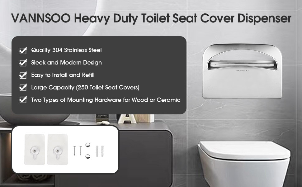 Stainless Steel Toilet Seat Cover Dispensers