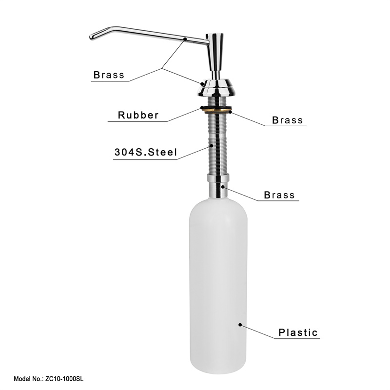 Brass Soap Dispenser For Kitchen