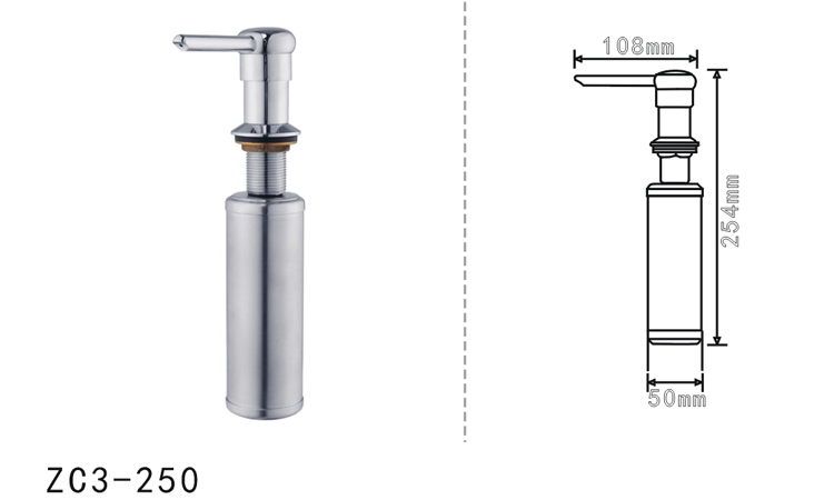 Stainless Steel Built In Soap Dispenser